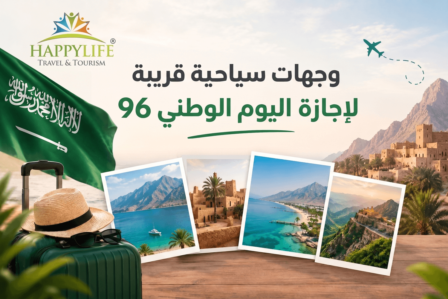 وجهات سياحية قريبة لإجازة اليوم الوطني 96